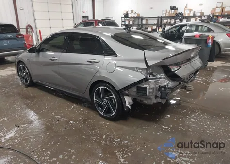 2022 Hyundai Elantra N Line z USA, uszkodzony, nr VIN KMHLR4AF4NU267358